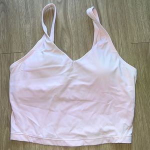 Pink sports bra
